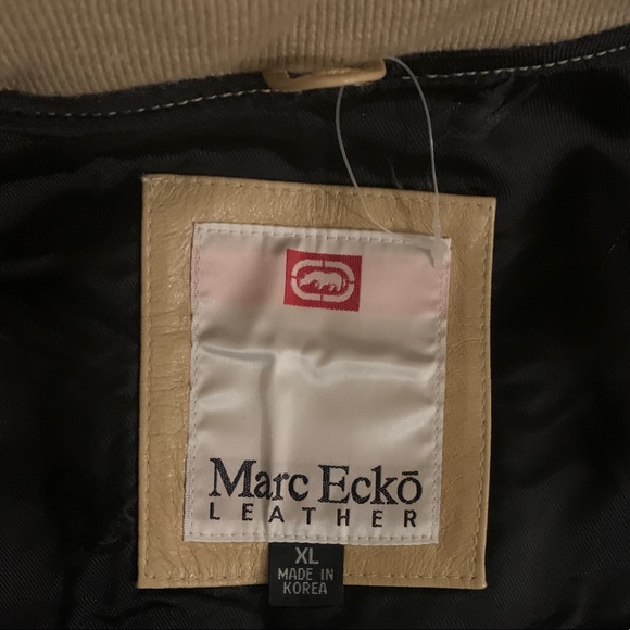 Marc Ecko Leather perforated bomber - Picture 3 of 12